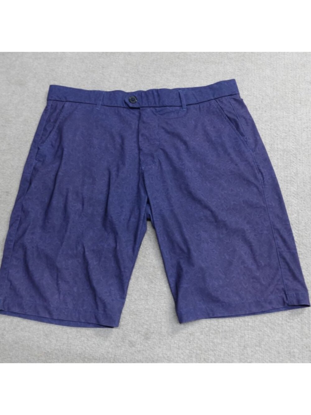 Greyson Mens Shorts 34 Blue Geometric 10" in